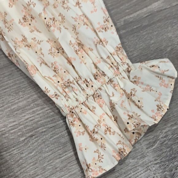 Who What Wear Women Ruffle Charming Floral Midi Dress NWT Size S - Picture 9 of 15